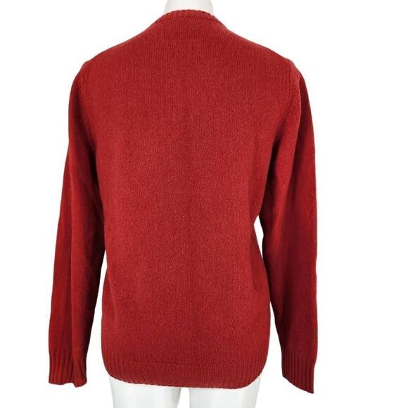 Express men's Lambs Wool red sweater Size Small - Picture 3 of 6